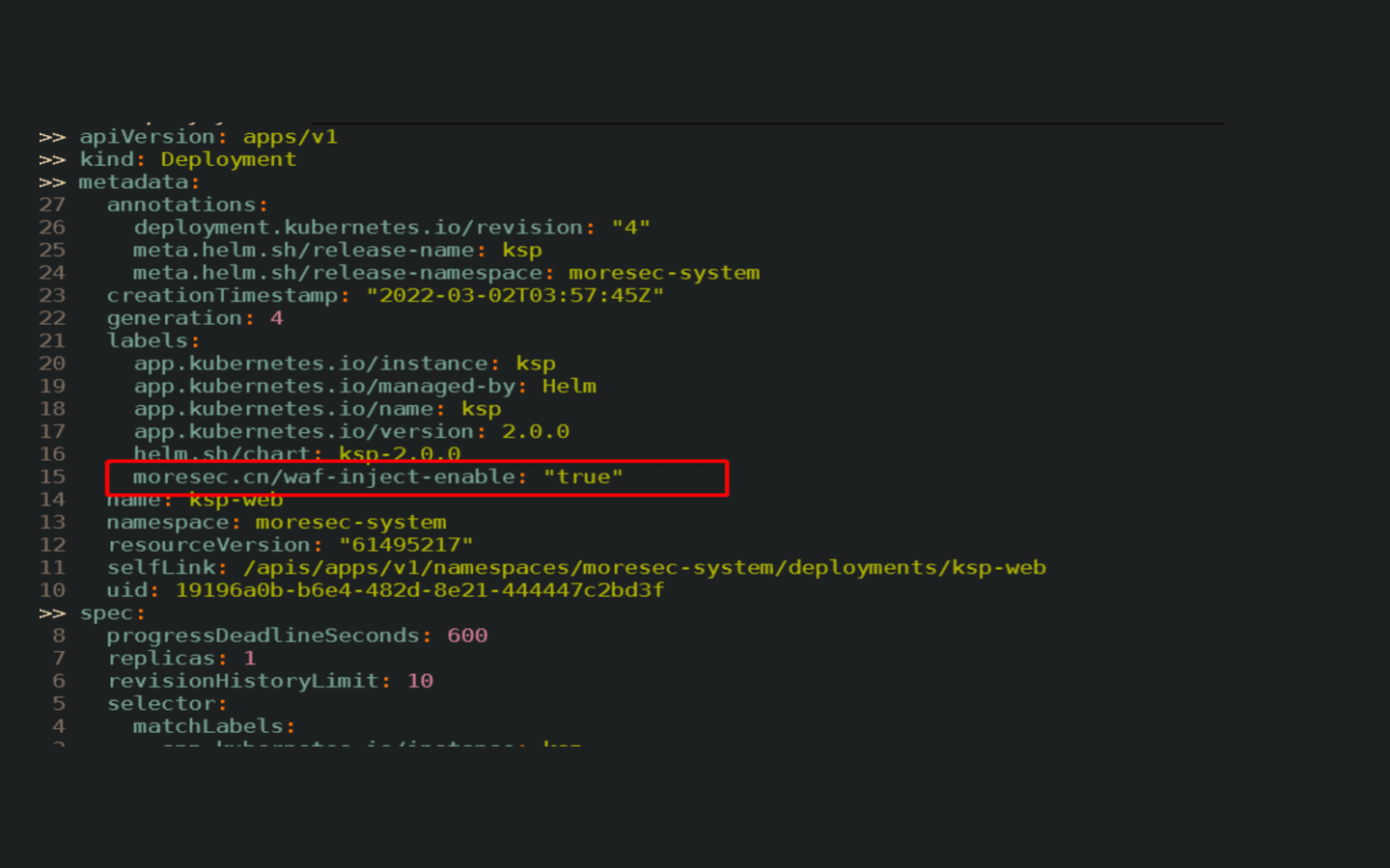 聲明式云原生WAF
